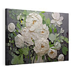 Canvas Schilderijen Schilderij van witte bloemen