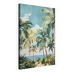 Canvas Schilderijen Groep palmbomen