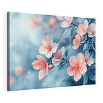 Canvas Schilderijen Delicate bloemen in zachte kleuren