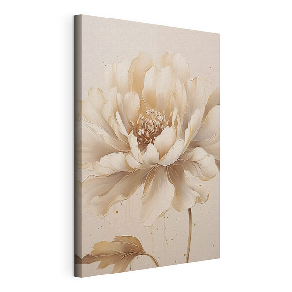 Canvas Schilderijen Schilderij van een bloem