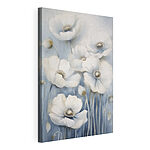 Canvas Schilderijen Schilderij van witte bloemen