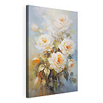 Canvas Schilderijen Schilderij van witte rozen