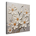 Canvas Schilderijen Schilderij van witte bloemen