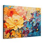 Canvas Schilderijen Schilderij van een bloem