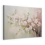Canvas Schilderijen Schilderij van witte bloemen
