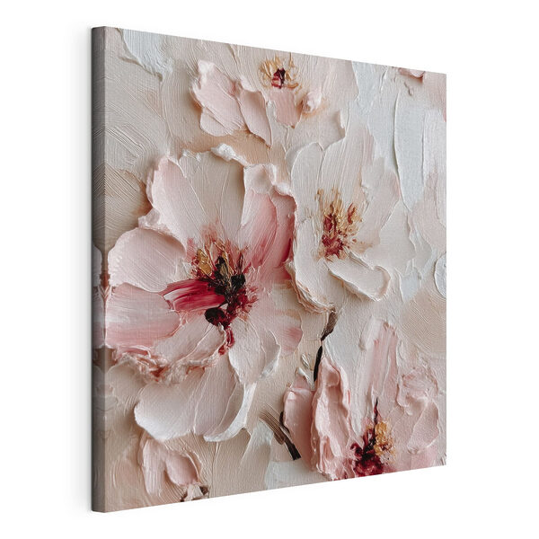 Verfijnde bloesems in zachte tinten Canvas Schilderijen Verfijnde bloesems in zachte tinten