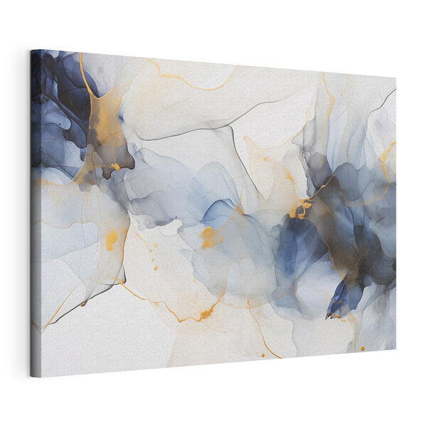 Vloeiende tinten van elegantie en rust Canvas Schilderijen Vloeiende tinten van elegantie en rust