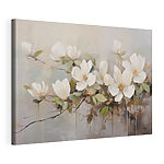 Canvas Schilderijen Schilderij van witte bloemen