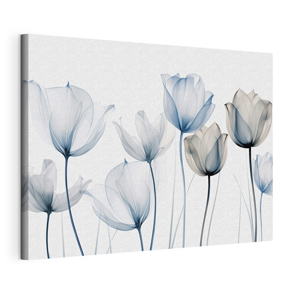 Boeket met doorzichtige bloemblaadjes Canvas Schilderijen Boeket met doorzichtige bloemblaadjes