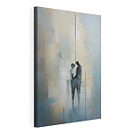 Canvas Schilderijen Schilderij van een man en een vrouw
