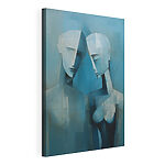 Canvas Schilderijen Schilderij van twee personen