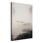 Canvas Schilderijen Wit en zwart schilderij