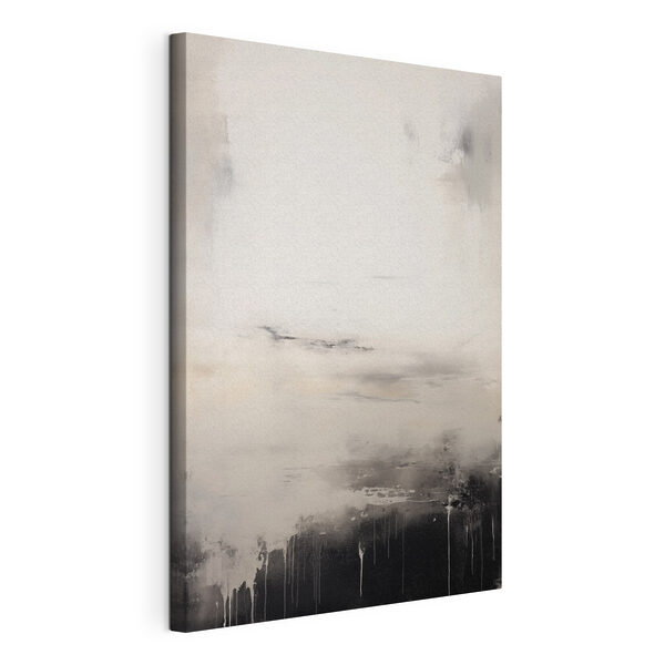Canvas Schilderijen Wit en zwart schilderij