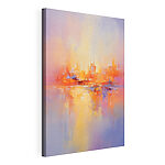 Canvas Schilderijen Schilderij van een stad