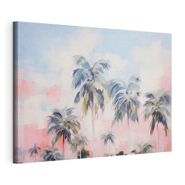 Canvas Schilderijen Schilderij van palmbomen