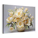 Canvas Schilderijen Vaas met bloemen