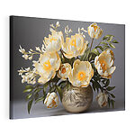 Canvas Schilderijen Vaas met bloemen erin