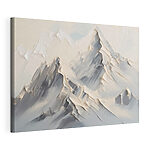 Canvas Schilderijen Schilderij van een bergketen