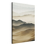 Canvas Schilderijen Berglandschap met mist