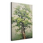 Canvas Schilderijen Schilderij van een boom