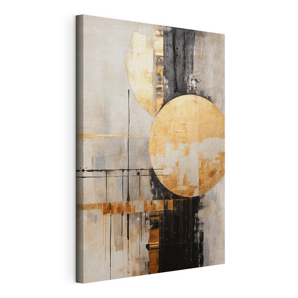Canvas Schilderijen Cirkels en lijnen tekenen