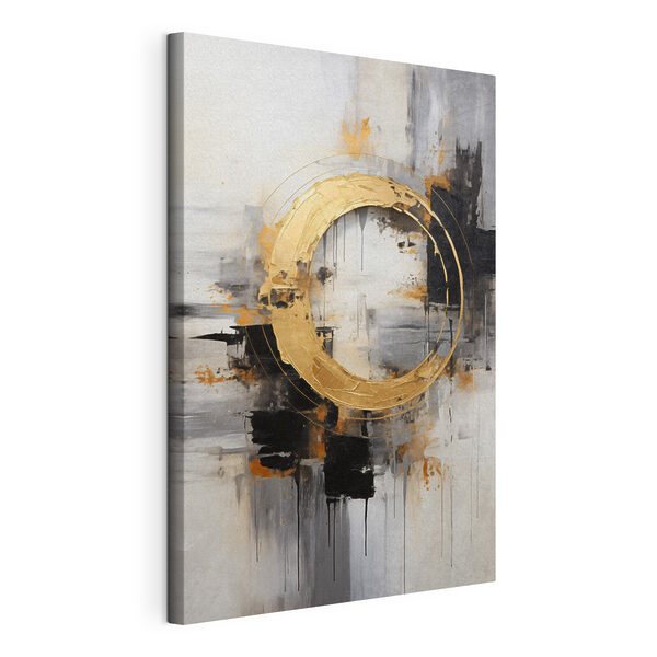 Abstracte schoonheid in warme tinten Canvas Schilderijen Abstracte schoonheid in warme tinten