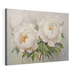 Canvas Schilderijen Schilderij van witte bloemen