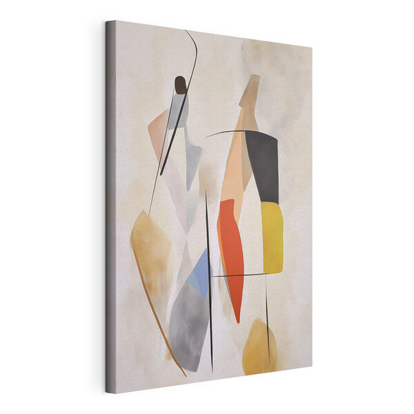 Schilderij van een paar mensen Canvas Schilderijen Schilderij van een paar mensen