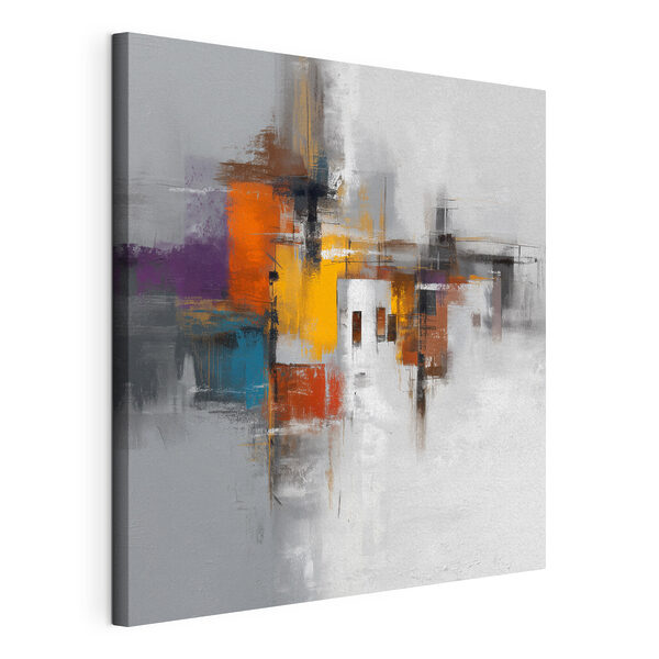 Schilderij van een gebouw Canvas Schilderijen Schilderij van een gebouw