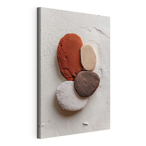 Canvas Schilderijen Groep ronde voorwerpen