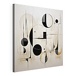 Canvas Schilderijen Zwart-wit kunstwerk