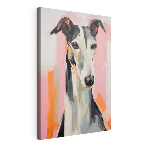 Schilderij van een hond Canvas Schilderijen Schilderij van een hond