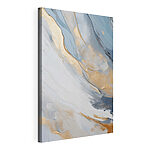 Canvas Schilderijen Abstracte golven in rustgevende kleuren