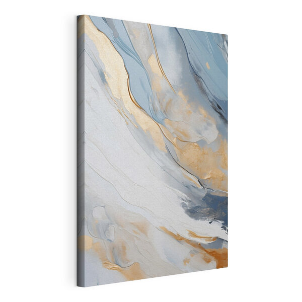 Abstracte golven in rustgevende kleuren Canvas Schilderijen Abstracte golven in rustgevende kleuren
