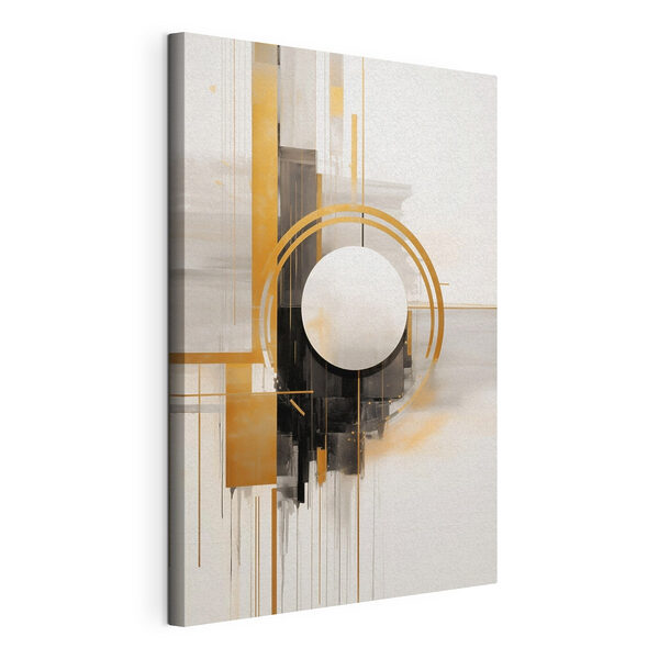 Abstrakt ontwerp met opvallende geometrische vormen Canvas Schilderijen Abstrakt ontwerp met opvallende geometrische vormen