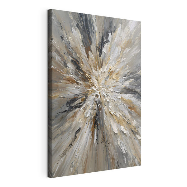 Canvas Schilderijen - Dynamische tinten in een abstracte compositie