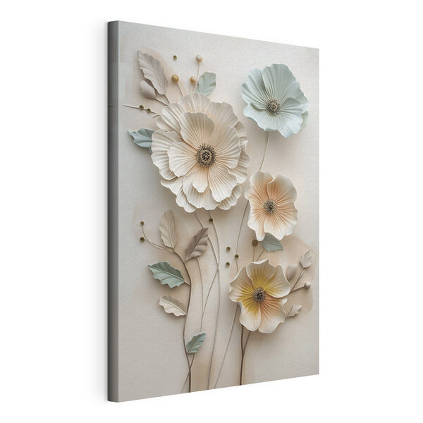 Wanddecoratie met bloemen Canvas Schilderijen Wanddecoratie met bloemen
