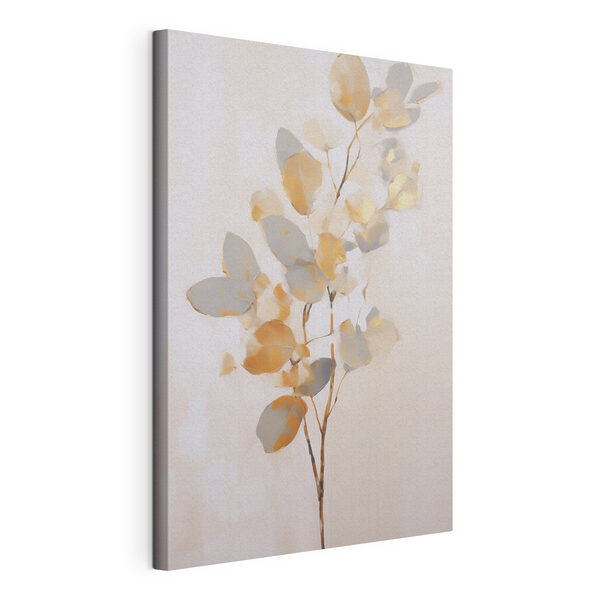 Plant met bladeren eraan Canvas Schilderijen Plant met bladeren eraan