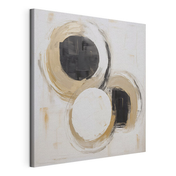 Cirkels en stippen schilderen Canvas Schilderijen Cirkels en stippen schilderen