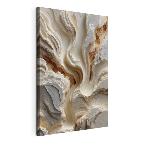 Canvas Schilderijen Vloeiende texturen in een natuurlijk patroon