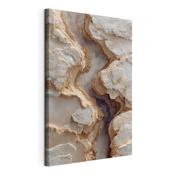 Een vredig landschap van vloeiende texturen Canvas Schilderijen Een vredig landschap van vloeiende texturen