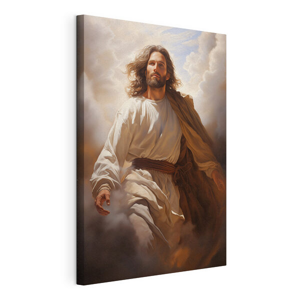 Schilderij van een man in een gewaad Canvas Schilderijen Schilderij van een man in een gewaad