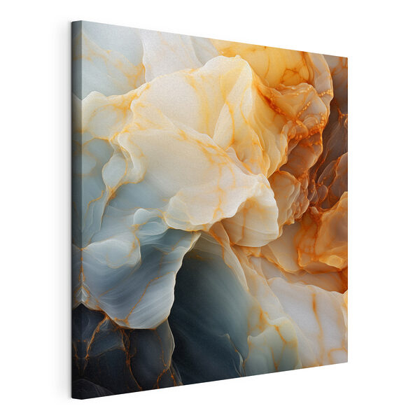 Vloeiende tinten in aardse kleuren Canvas Schilderijen Vloeiende tinten in aardse kleuren