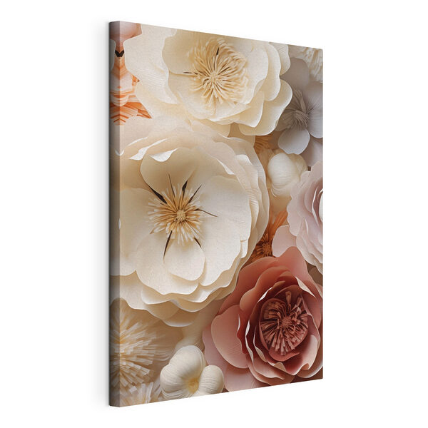 Groep papieren bloemen Canvas Schilderijen Groep papieren bloemen