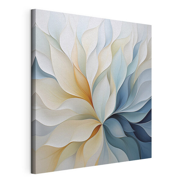 Vloeiende kleuren in zachte harmonie Canvas Schilderijen Vloeiende kleuren in zachte harmonie