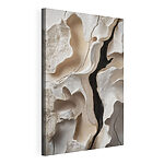 Canvas Schilderijen Witte rots met een zwarte streep