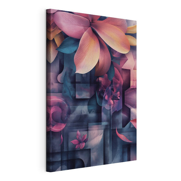 Kleurrijke bloemenkunst in allerlei kleuren Canvas Schilderijen Kleurrijke bloemenkunst in allerlei kleuren