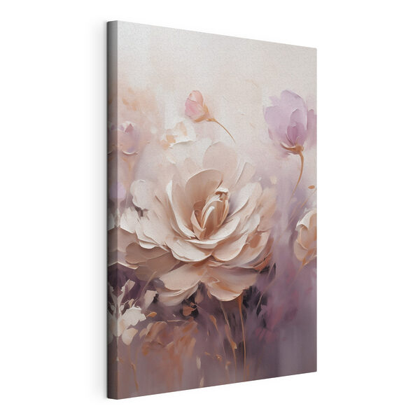 Canvas Schilderijen Schilderij van bloemen