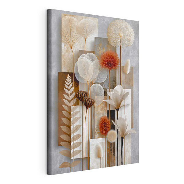 Wanddecoraties met bloemen en planten Canvas Schilderijen Wanddecoraties met bloemen en planten