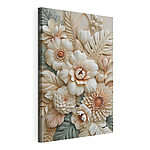 Canvas Schilderijen Bloemkunst in zachte tinten